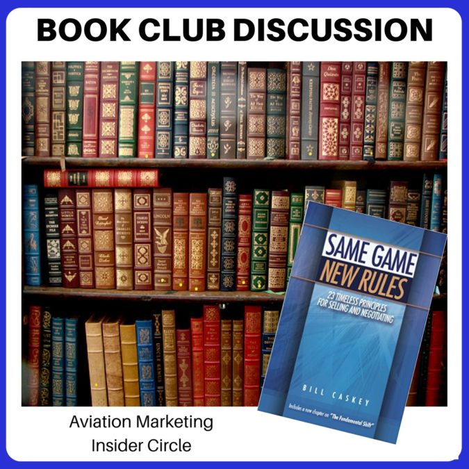 Book Club Discussion – Aviation Sales – Same Game, New Rules