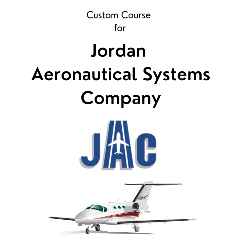 Custom Aviation Sales Course for Jordan Aeronautical Systems Company